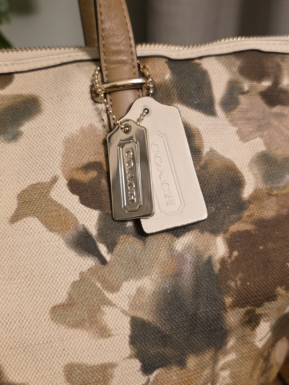 Coach Bleecker Cooper Large Satchel  Purse Camo Flower Print - Picture 3 of 11